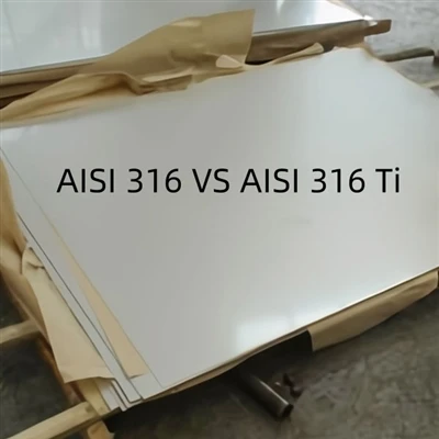 AISI 316 Ti nerūsējošais tērauds pret AISI 316 nerūsējošo tēraudu